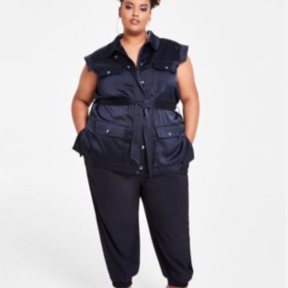 Nina Parker Stylish & Trendy Utility Vest Jacket for Women